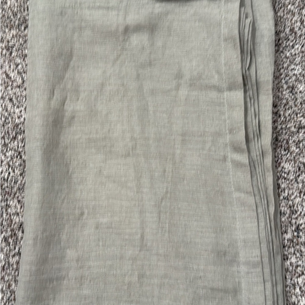 Sage sheer textured curtain